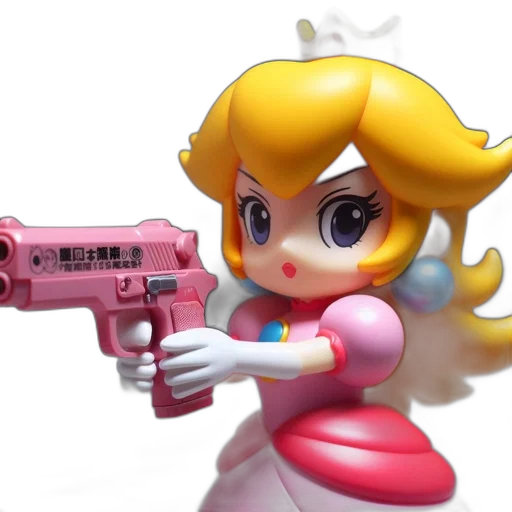 weapon, vaporwave, 3d render, concept art transparent PNG cut-out