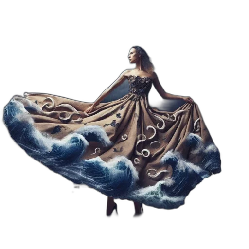 dress, jewelry, umbrella, creature transparent PNG cut-out