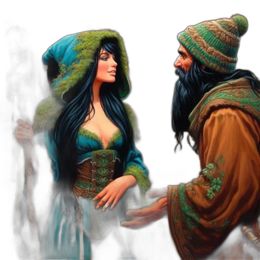fantasy art, concept art, oil painting, comic book art transparent PNG cut-out