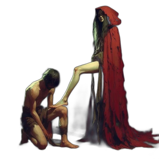creature, dress, mask, concept art transparent PNG cut-out