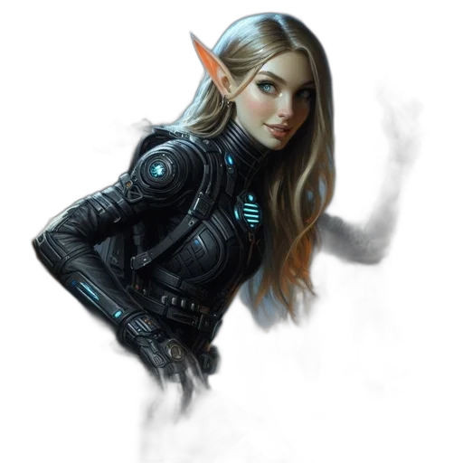 staff, dragon, face, robot transparent PNG cut-out