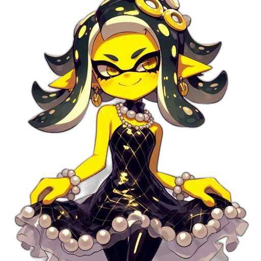 dress, staff, crown, pixel art transparent PNG cut-out