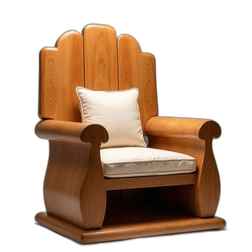 furniture, crown, 3d render, photorealistic transparent PNG cut-out