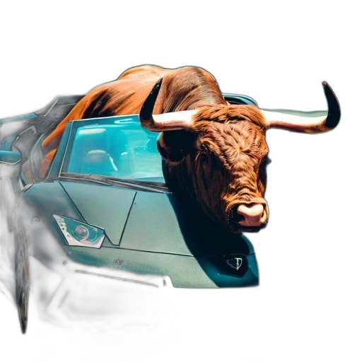 car, animal, concept art, photorealistic transparent PNG cut-out