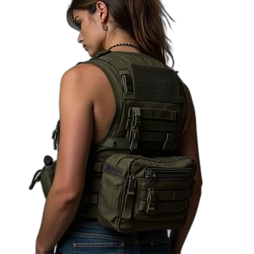 weapon, jacket, cyberpunk, assault transparent PNG cut-out