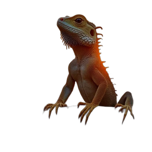 dragon, creature, animal, staff transparent PNG cut-out