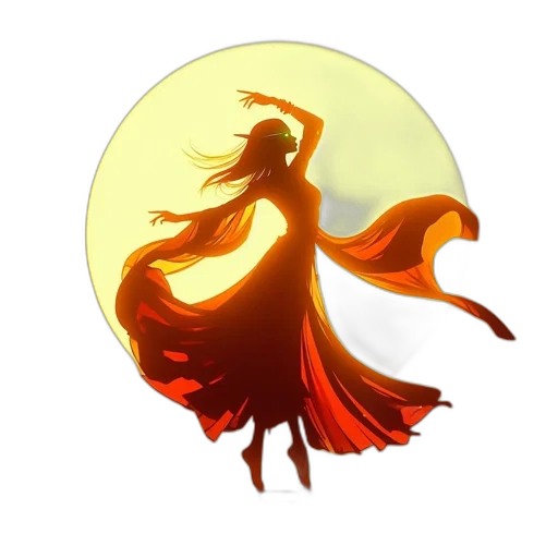 staff, dress, dragon, mask transparent PNG cut-out