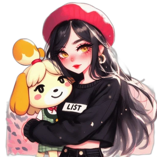 pixel art, anime, watercolor, cartoon transparent PNG cut-out