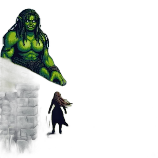 concept art, pixel art, fantasy art, comic book art transparent PNG cut-out
