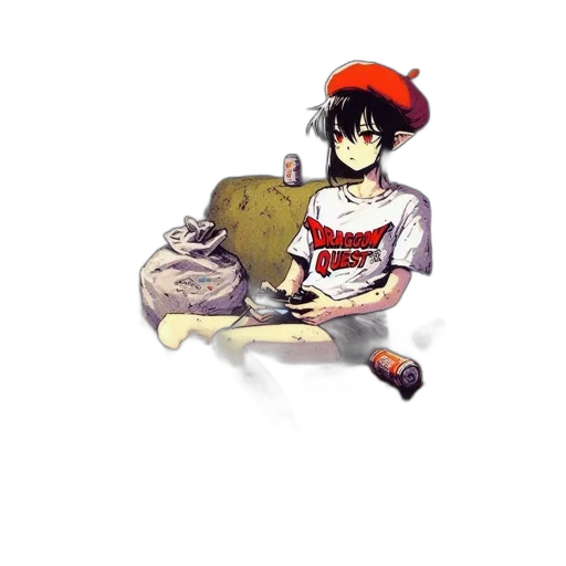 hat, dress, staff, weapon transparent PNG cut-out