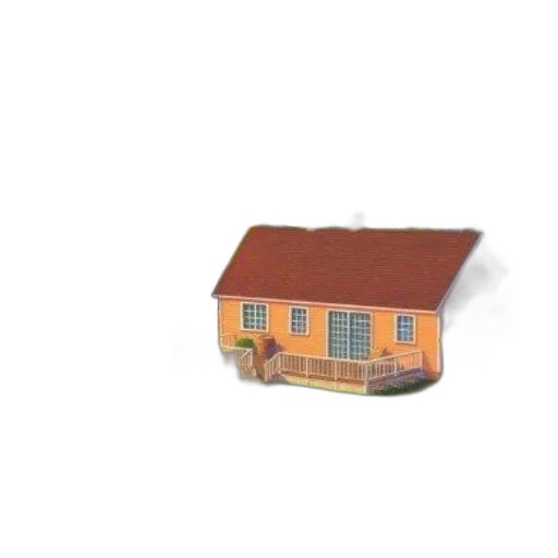 building, furniture, animal, 3d render transparent PNG cut-out
