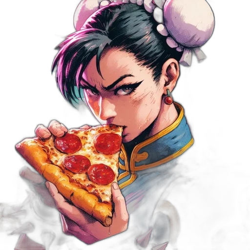 food, weapon, face, comic book art transparent PNG cut-out