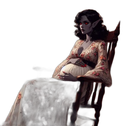 dress, face, creature, concept art transparent PNG cut-out