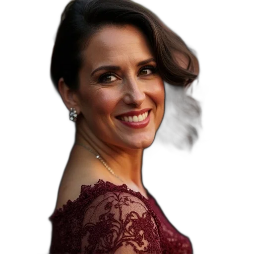 dress, jewelry, face, staff transparent PNG cut-out