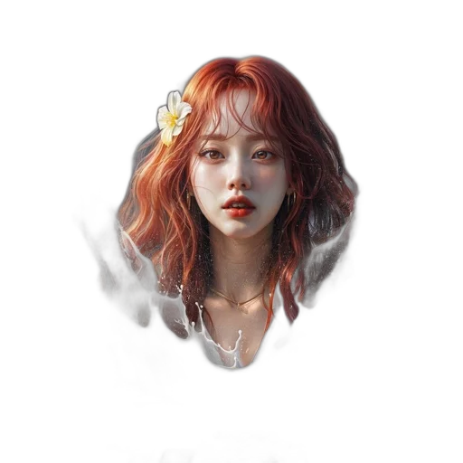 crown, face, flower, jewelry transparent PNG cut-out