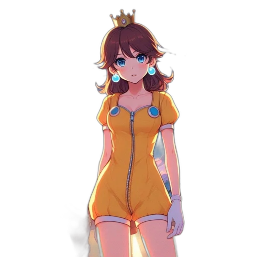 dress, crown, staff, weapon transparent PNG cut-out