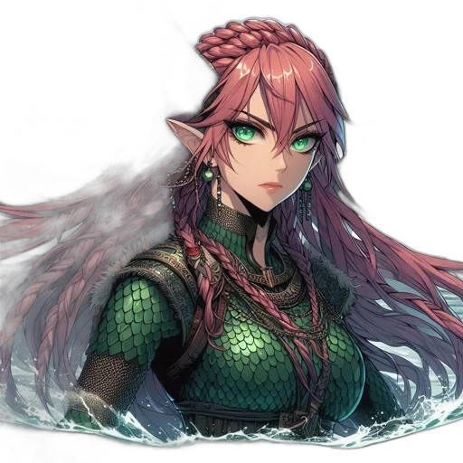 dragon, hair, fantasy art, pixel art transparent PNG cut-out