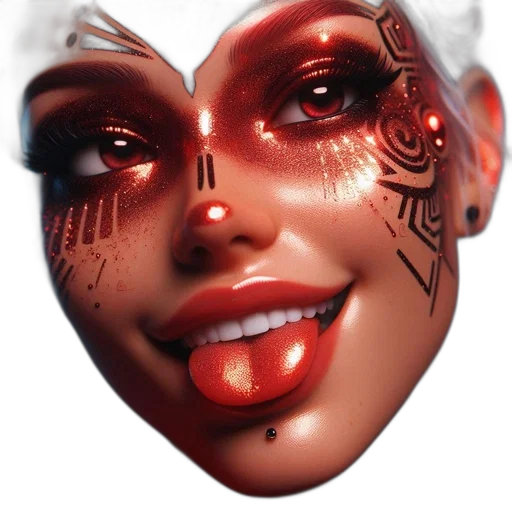 mask, face, robot, cyberpunk transparent PNG cut-out