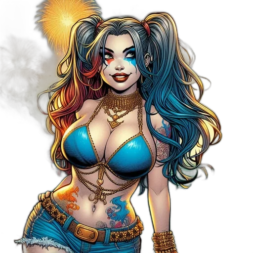 comic book art, fantasy art, concept art, cartoon transparent PNG cut-out