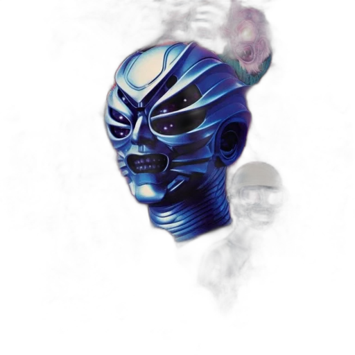 mask, robot, face, creature transparent PNG cut-out