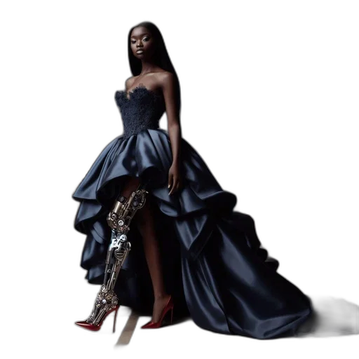 dress, concept art, dark, elegant transparent PNG cut-out