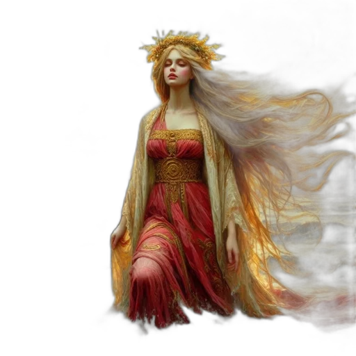 dress, fantasy art, concept art, photorealistic transparent PNG cut-out