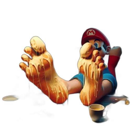 shoes, food, concept art, 3d render transparent PNG cut-out