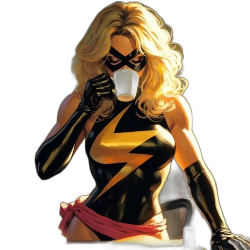 comic book art, concept art, young, woman transparent PNG cut-out
