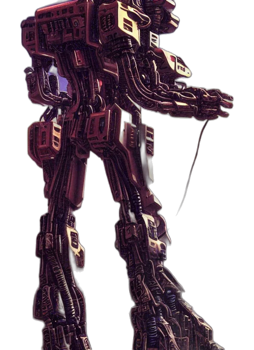 robot, weapon, staff, concept art transparent PNG cut-out