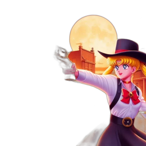 weapon, staff, hat, anime transparent PNG cut-out