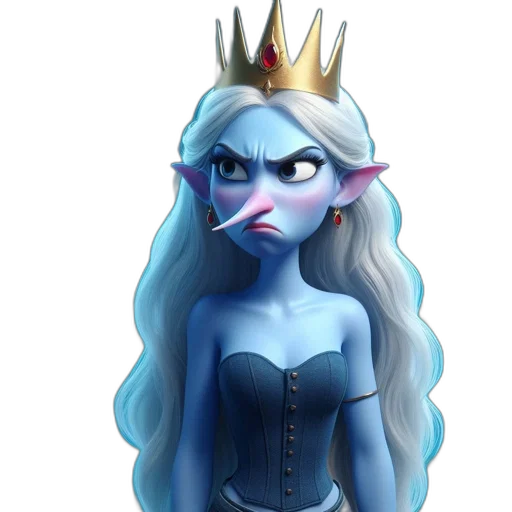 crown, staff, concept art, 3d render transparent PNG cut-out