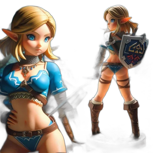 fantasy art, concept art, comic book art, 3d render transparent PNG cut-out