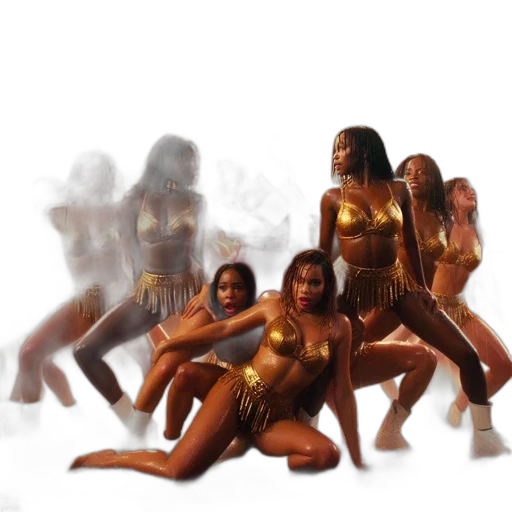 3d render, concept art, golden, group transparent PNG cut-out