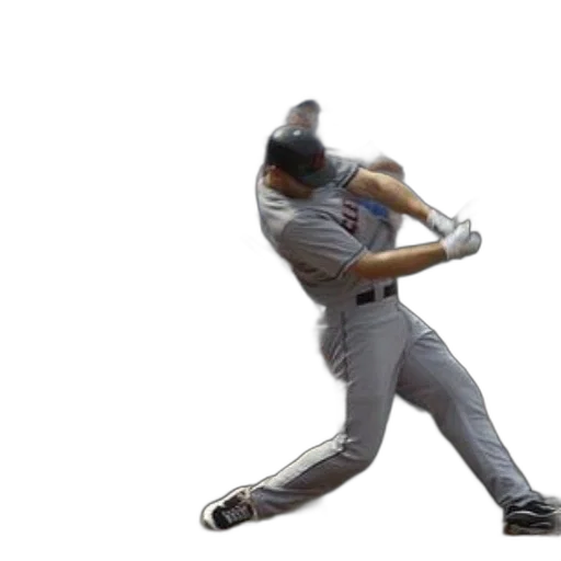 baseball, player, swings, ball transparent PNG cut-out