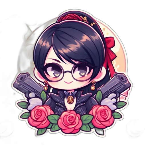 staff, crown, weapon, flower transparent PNG cut-out