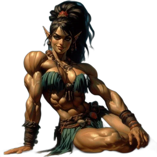 fantasy art, concept art, comic book art, pixel art transparent PNG cut-out