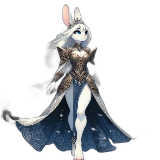 dress, animal, staff, concept art transparent PNG cut-out