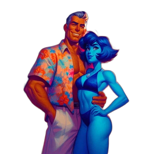 dress, vaporwave, concept art, pixel art transparent PNG cut-out