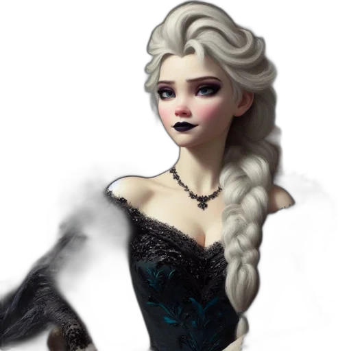 dress, fantasy art, concept art, 3d render transparent PNG cut-out