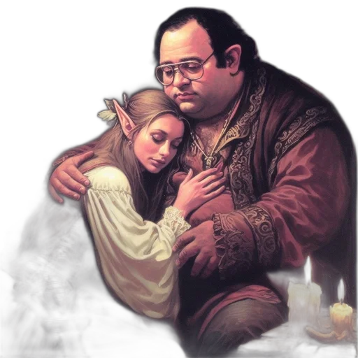 jacket, face, photorealistic, oil painting transparent PNG cut-out