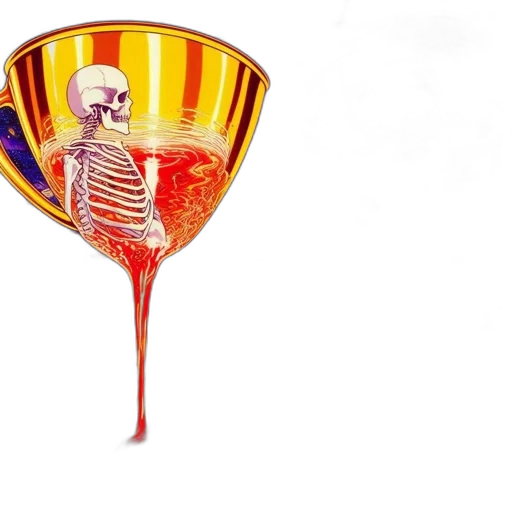 bottle, crown, umbrella, staff transparent PNG cut-out