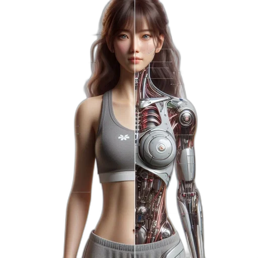 robot, cyberpunk, concept art, fantasy art transparent PNG cut-out