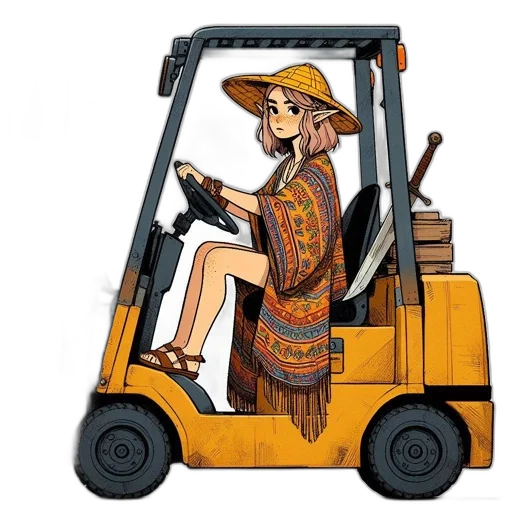 furniture, robot, car, staff transparent PNG cut-out
