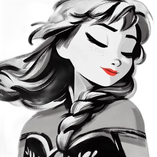 crown, dress, face, comic book art transparent PNG cut-out