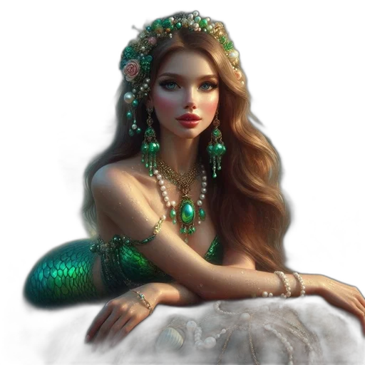 jewelry, crown, dress, fantasy art transparent PNG cut-out