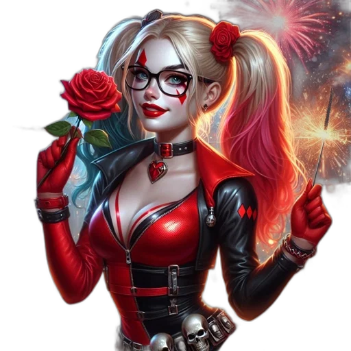 flower, comic book art, fantasy art, cartoon transparent PNG cut-out