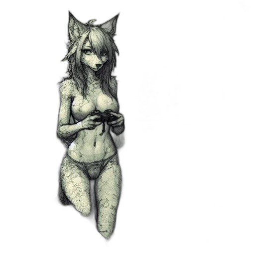 staff, dress, mask, creature transparent PNG cut-out