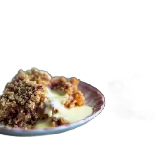 food, rustic, apple, crumble transparent PNG cut-out