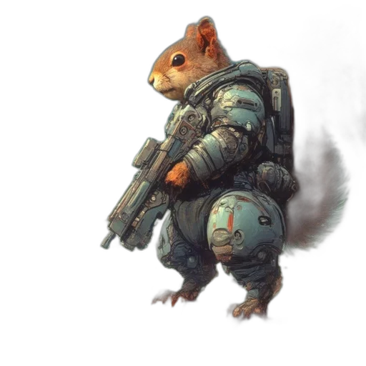 weapon, animal, jacket, concept art transparent PNG cut-out
