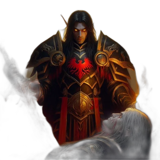 staff, sword, dragon, face transparent PNG cut-out